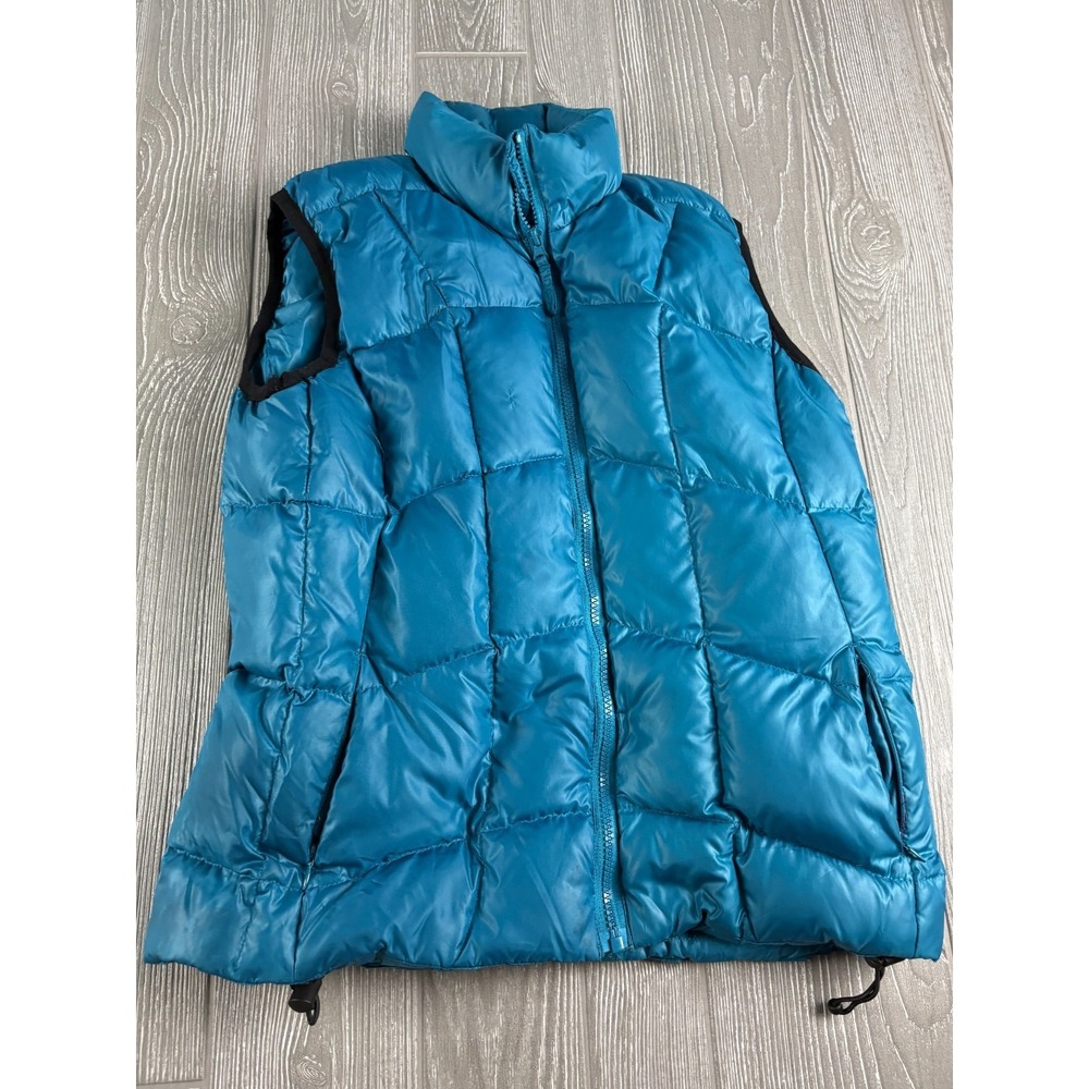 Sportcaster Puffer Vest Teal Womens Size Small Vintage Down Insulated